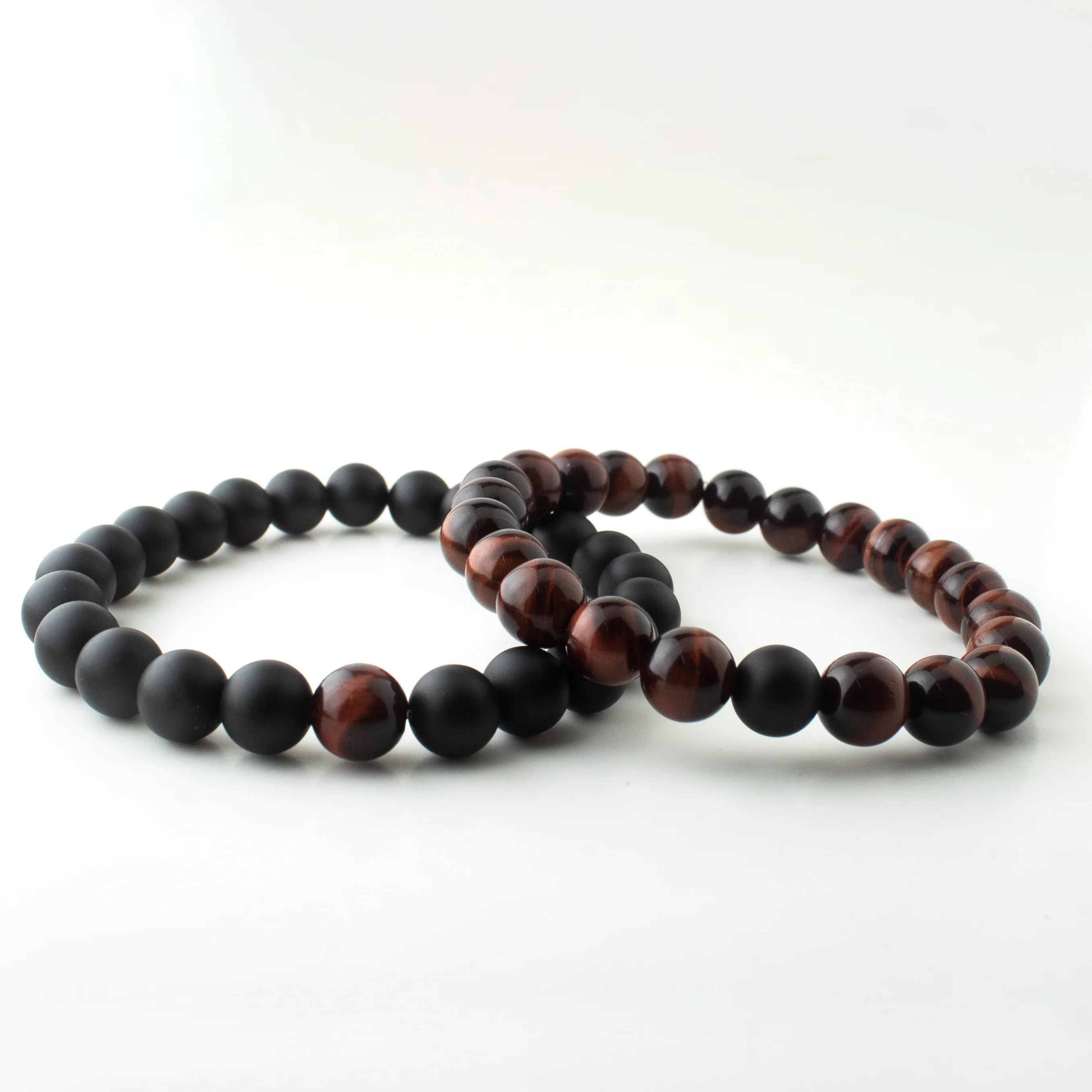 RED TIGER x MATT BLACK STONE BRACELET