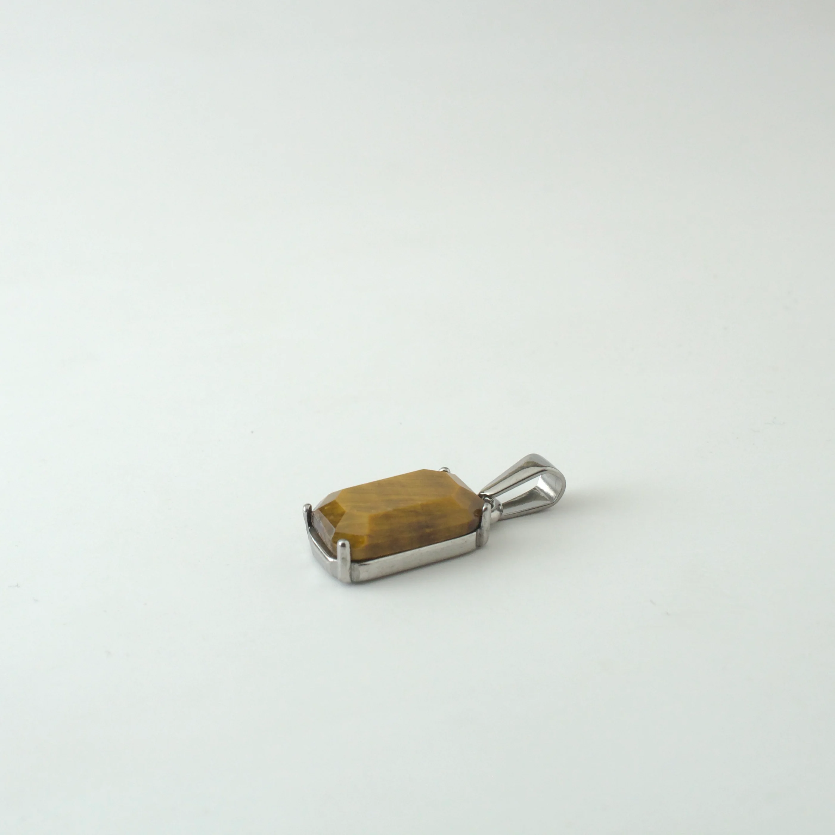 TIGER EYE PENDANT (SILVER) - Image 2